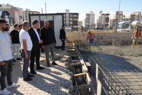 Adıyaman Belediyesi Ek Hizmet Binası’nda çalışmalar hız kazandı: Temel betonu döküldü  - Videolu Haber